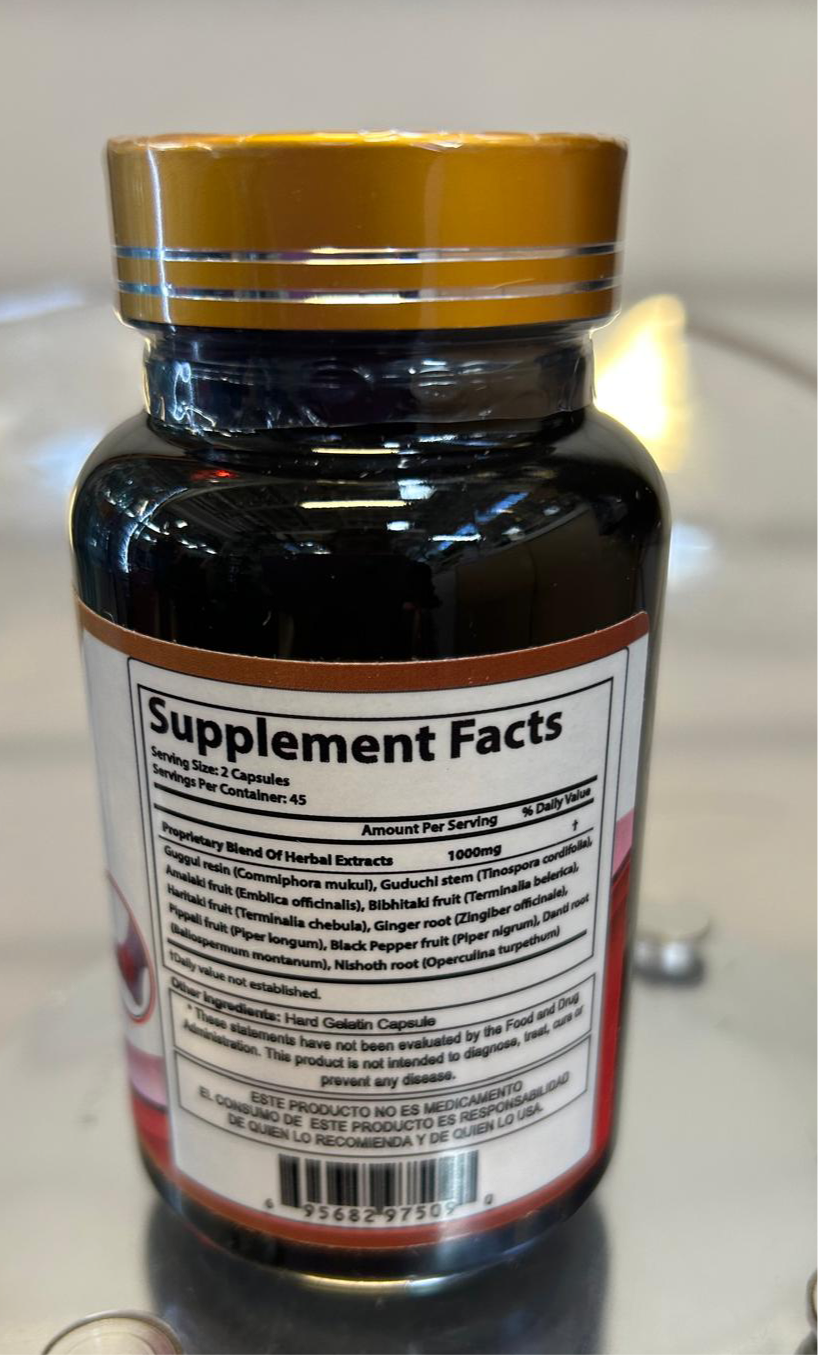Acido Urico 90 Caps 100% Natural para eliminar el acido urico alto , alivia gota