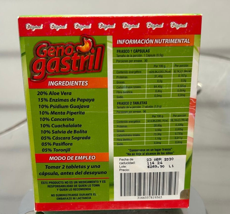 Geno Gastril 60 Tablets & 30 Capsules