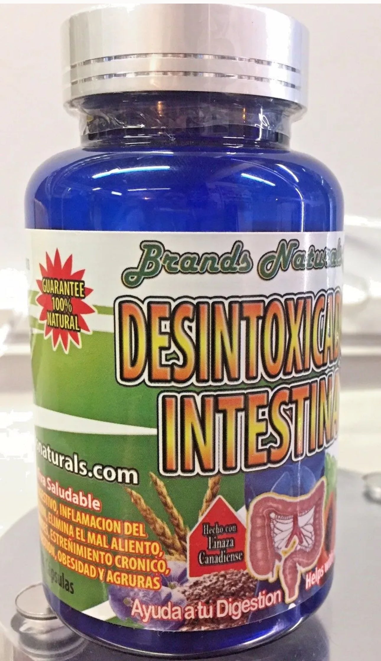 Brands Naturals Desintoxicador Intestinal Natural 100 Capsules for Digestion