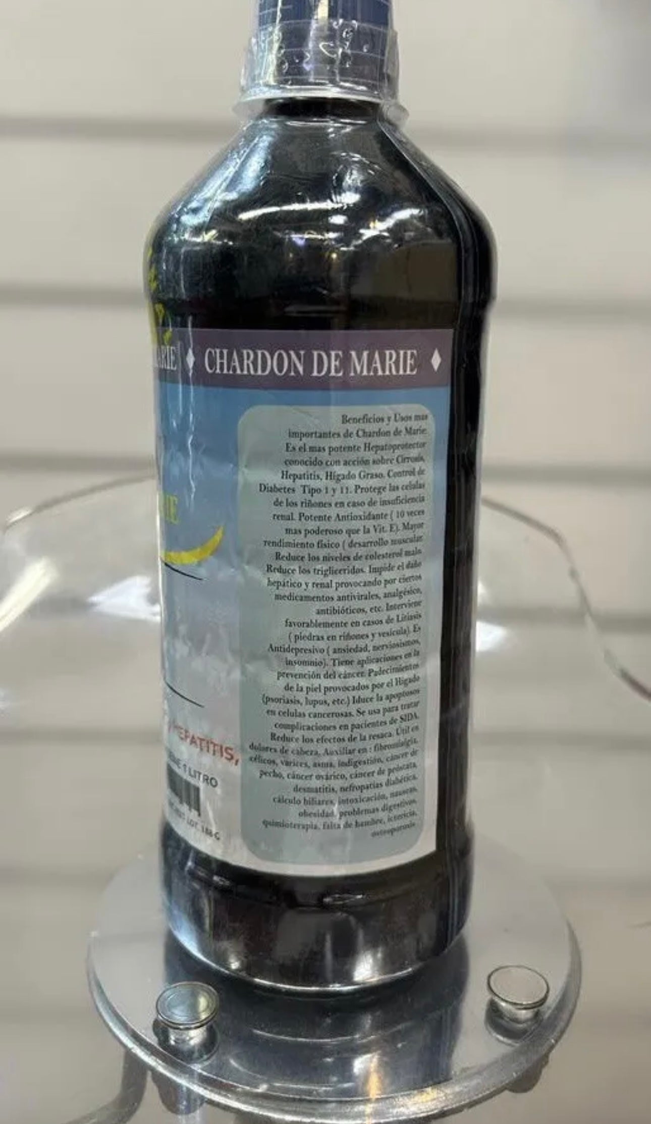 NUEVO CHARDON DE MARIE Tonico Potente Tonic 100% Natural 1 litro 33.8OZ