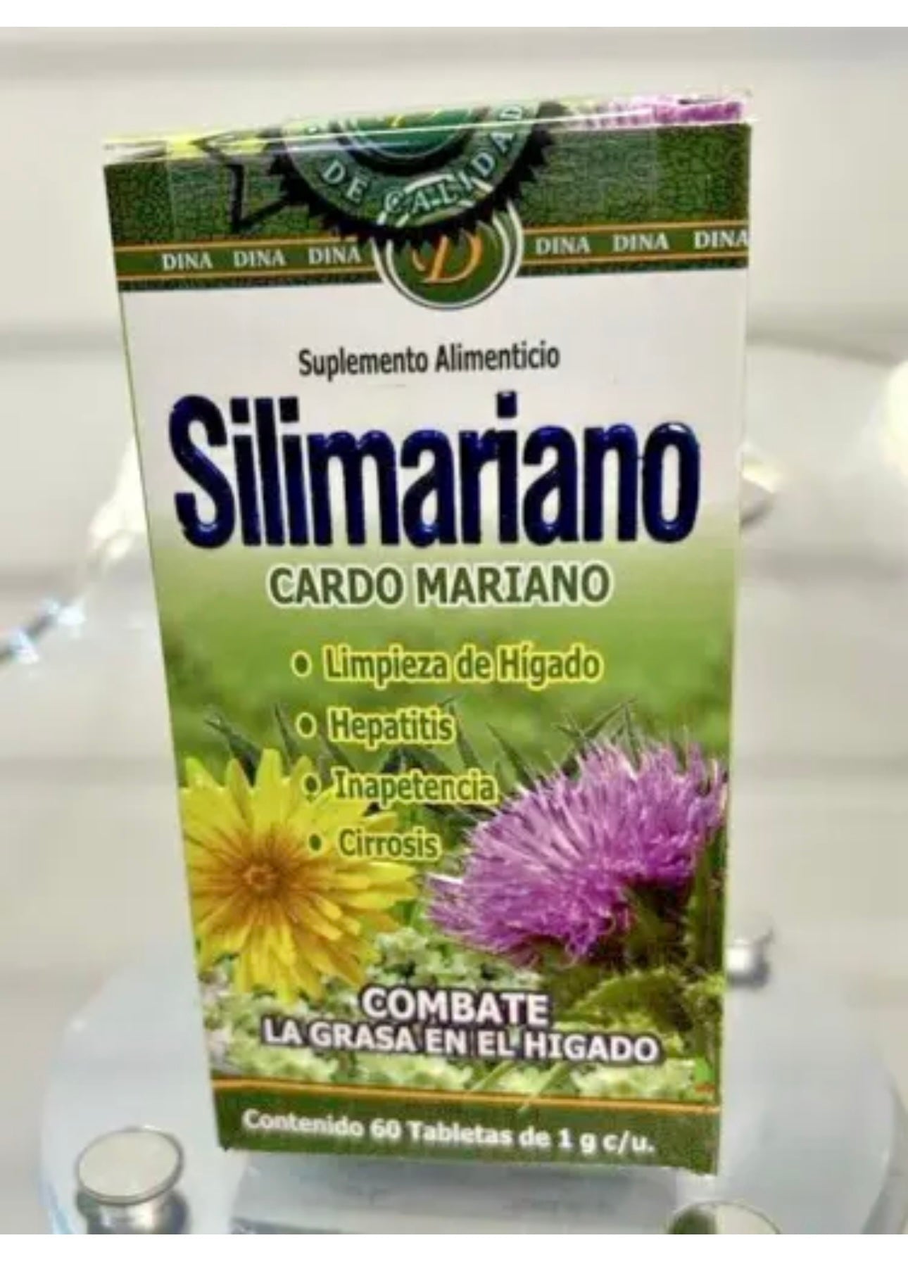 SILIMARIANO Cardo Mariano 60 Tablets (Silybum marianum) Nutritional Supplement