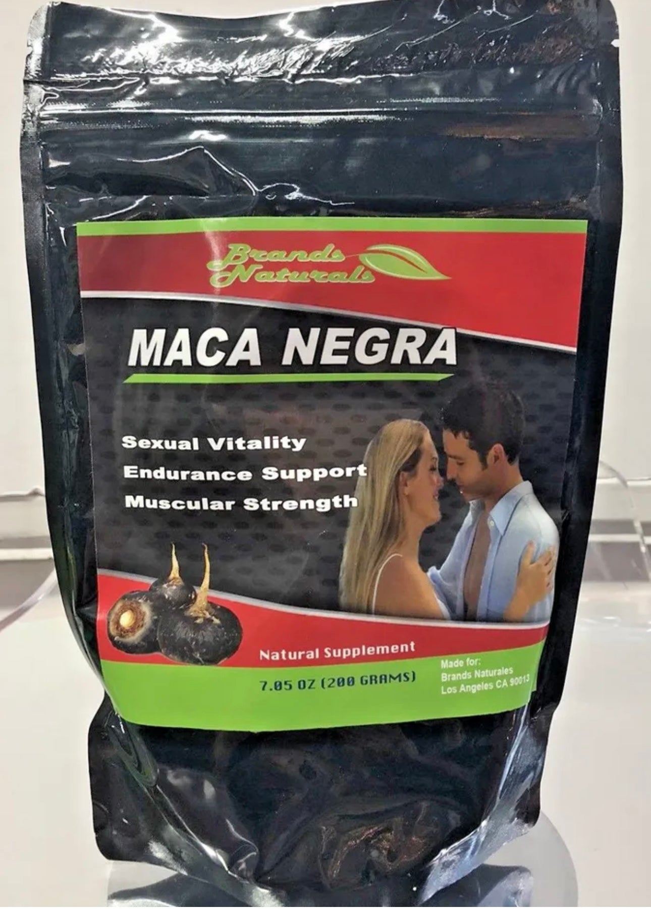 New Brands Naturals Sealed Maca Negra Polvo Powder Sexual Vitality 7.05oz