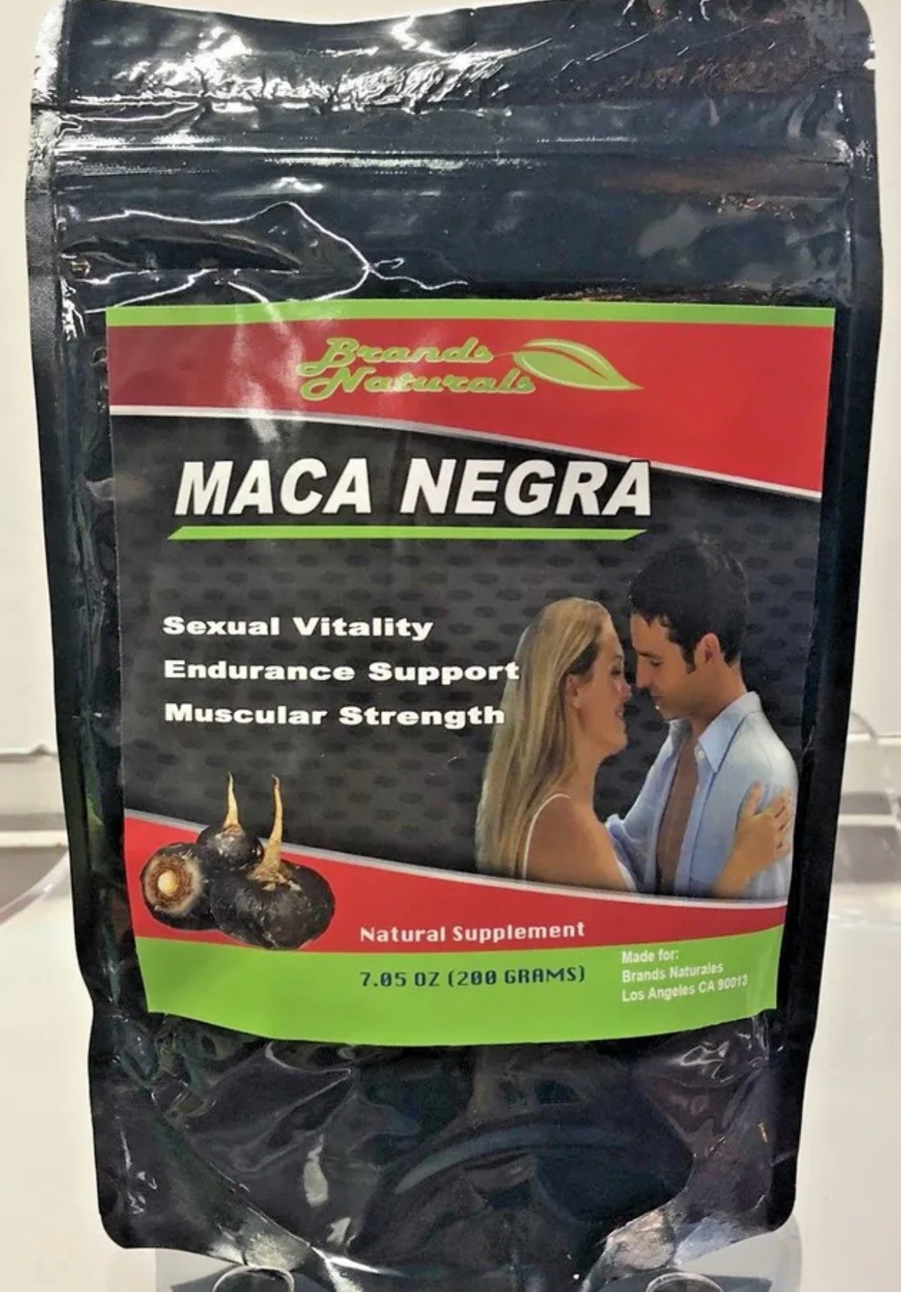 New Brands Naturals Sealed Maca Negra Polvo Powder Sexual Vitality 7.05oz