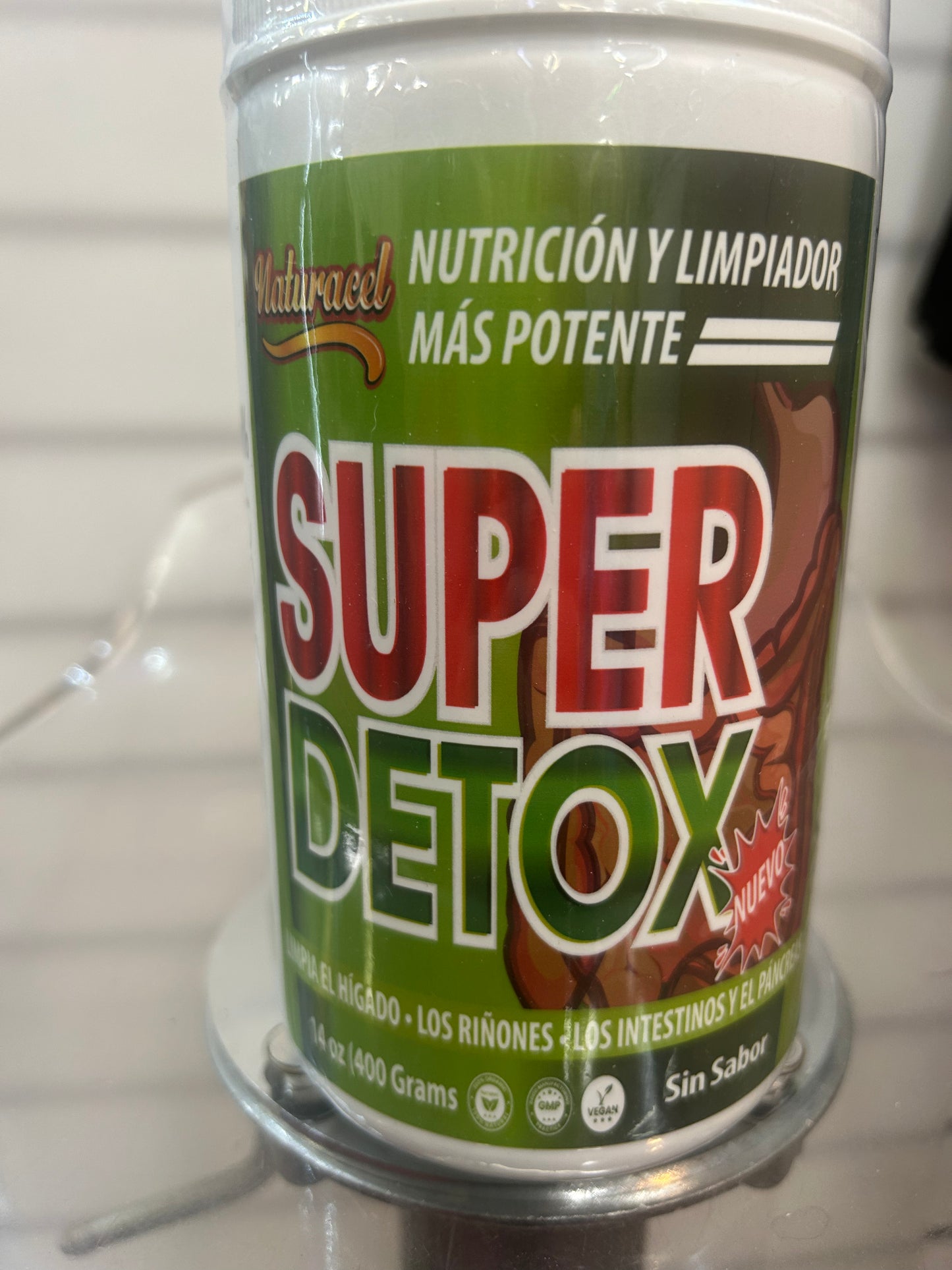 Nuevo super detox 14oz polvo sin sabor/ no flavor