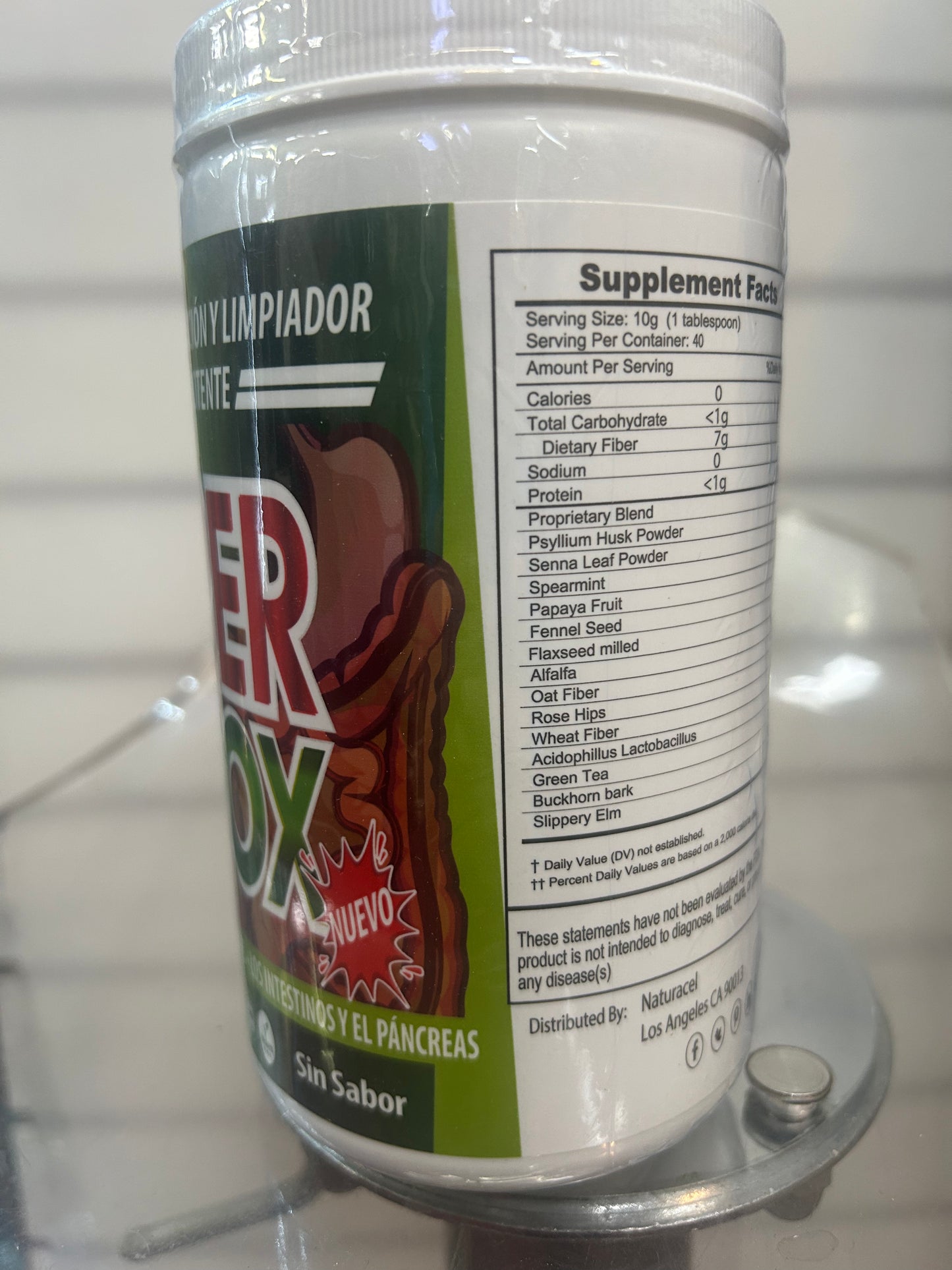 Nuevo super detox 14oz polvo sin sabor/ no flavor