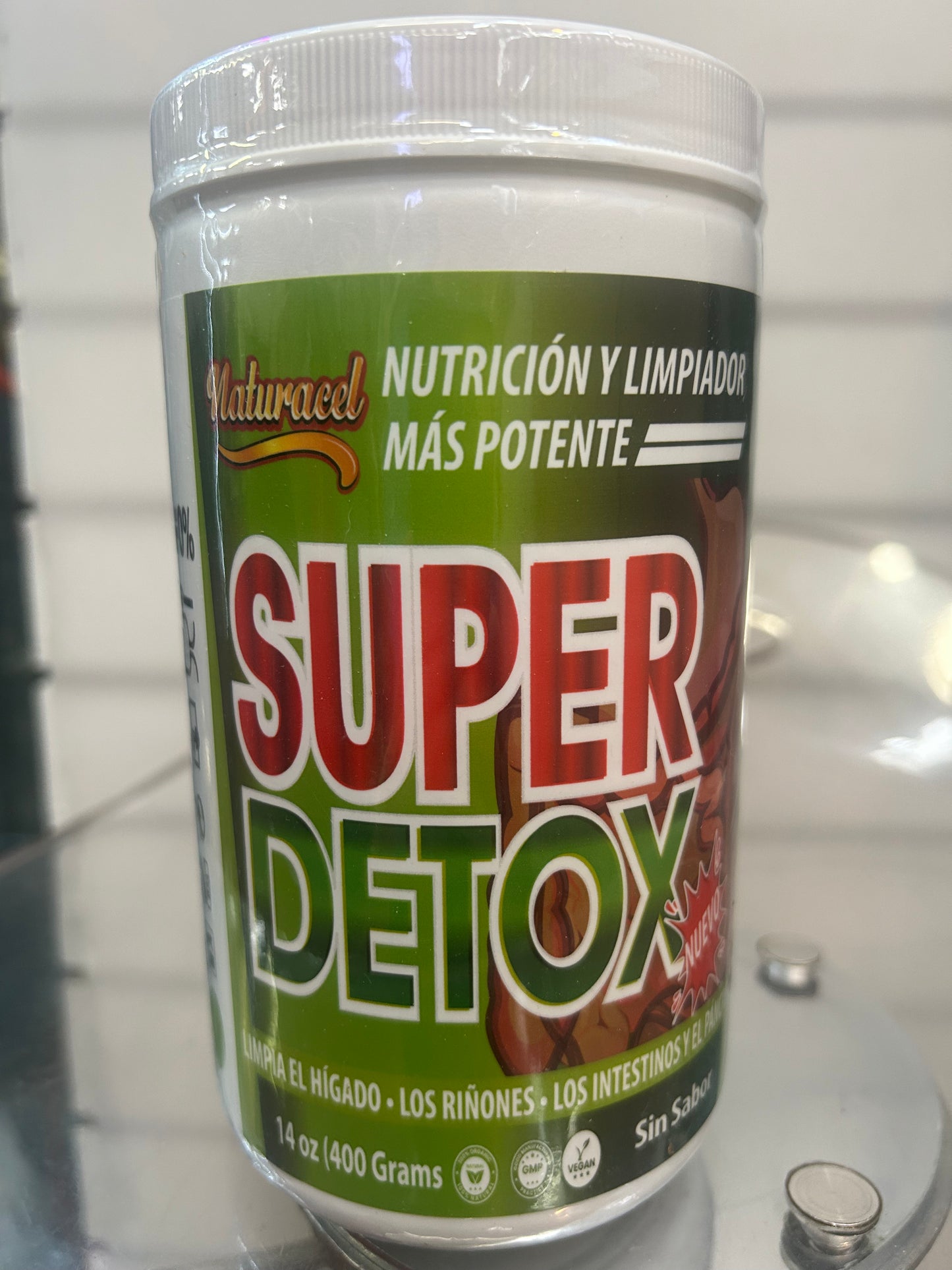 Nuevo super detox 14oz polvo sin sabor/ no flavor